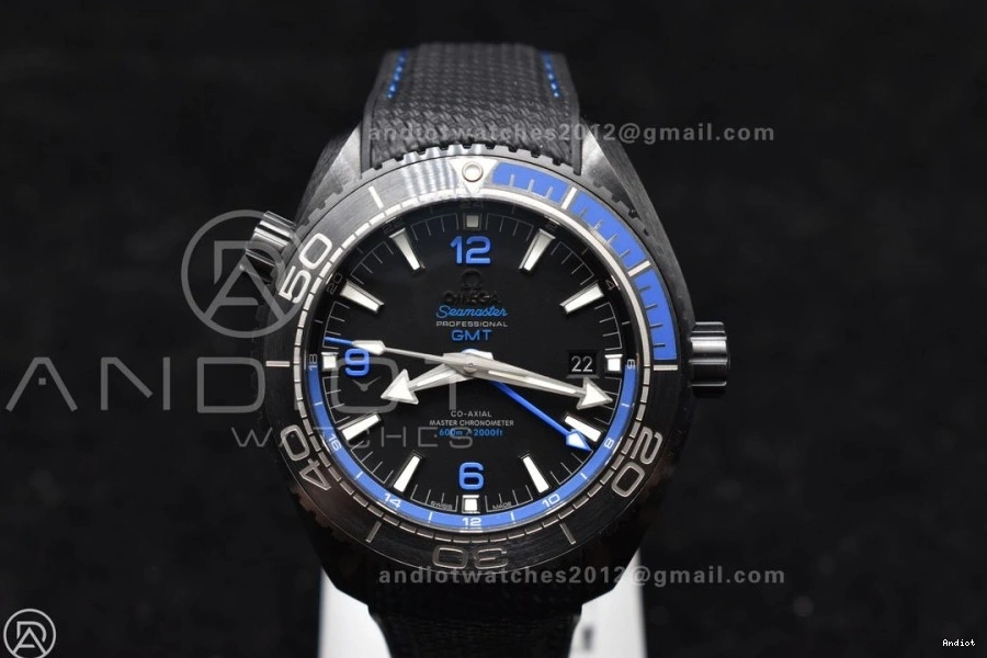 Edition Black Ceramic Strap Planet Best Ocean Black 1:1 Blue Clone VSF Nylon 45.5mm A8906 Deep Real Super on 1217